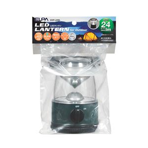 （業務用セット） ELPA LEDランタン 電球色 24ルーメン 単3形4本 DOP-L008L 【×5セット】