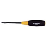  (まとめ)ソフトグリップ  マイナスドライバー  【-6/軸長100mm×5セット】  マグネット入り  マーベル  MD-6-100
