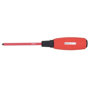  (まとめ)絶縁ソフトタイプ  プラスドライバー  【軸長150mm×5セット】  マーベル  MSZ+2-150
