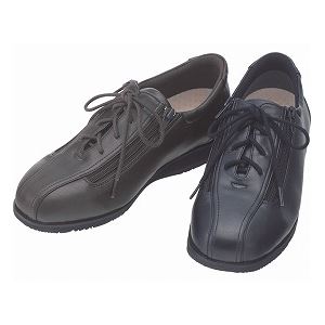 介護靴 外出用 コンフォート２ 9E(ワイドサイズ) 7027 片足 徳武産業 あゆみシリーズ ／5L (27.0〜27.5cm) 茶 右足