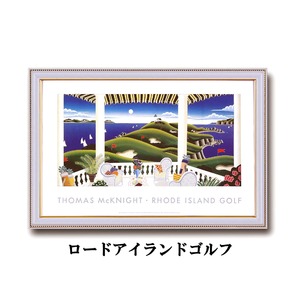 トーマス・マックナイトミニポスター額　ロードアイランドゴルフ