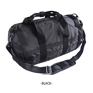 アメリカ軍防水布使用モール対応ボストンバック BH054YN ブラック 【レプリカ】