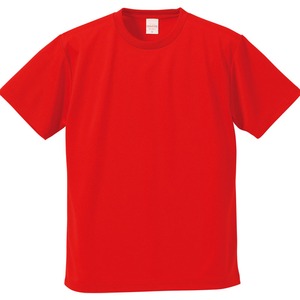 ＵＶカット・吸汗速乾・５枚セット・４．１オンスさらさらドライＴシャツレッドＳ