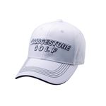 （まとめ）ブリヂストンゴルフ キャップ ホワイト（白） 【×2セット】