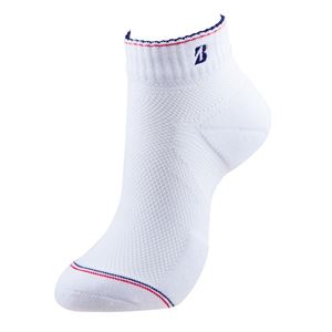 （まとめ）ブリヂストンゴルフ ソックス ／L ANKLE ショート WN（白／紺） 〔レディス／防菌防臭／ショート丈〕 【×3セット】