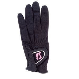 （まとめ）ブリヂストンゴルフ レディースグローブ（手袋） 片手用／左手用 ブラック（黒） 19cm TOURGLOVE LD15 【×2セット】