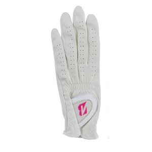 （まとめ）ブリヂストンゴルフ レディースグローブ（手袋） 片手用／左手用 ホワイト（白） 21cm TOURGLOVE LD15 【×2セット】