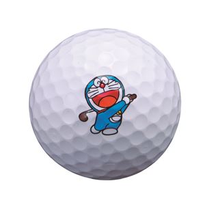 （まとめ）ドラえもん2個ボール DR（ドラえもん） 〔ゴルフ用賞品〕 【×8セット】