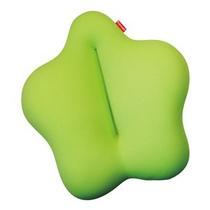 キュービーズ キュッキュッ 腰用クッション ロイヤルライトグリーン