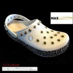 クロックス 改 アニマルレオパード パンク カスタム 白系 crocs 改 crocband animal clog クロッグ サンダル【クロカスタム】 29cm(M11)