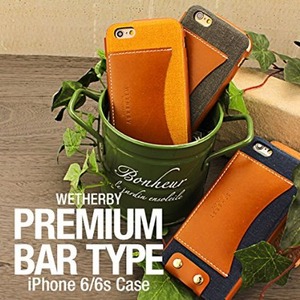 iPhone6/6s ケース 本革 DESIGNSKIN WETHERBY PREMIUM BAR TYPE iPhone6s レザー 本革 (YELLOW)