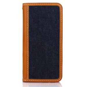 iPhone6 /6s  ケース 手帳  本革  DENIM iPhone6  iPhone6s  レザー 本革 (DARK BLUE)