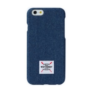 iPhone6  iPhone6S カバーDESIGNSKIN DENIM BAR TYPE  (BLUE)