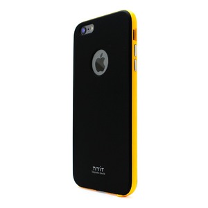 iPhone6 Plus ケース カバー Tryit Slim Fit Case・Neon Series for iPhone 6 Plus (Black×Orange)