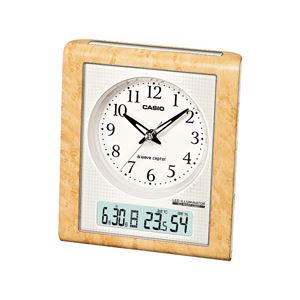 夜見えライト機能付き電波クロック TQT-351NJ-7JF