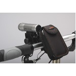 カラビナ付きフォンケース&ミニバー装備ブラケットセット 【IBERA】 IB-PB4+Q2 ブラック(黒) 〔自転車パーツ/アクセサリー〕