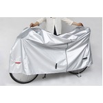 自転車カバー/クイックカバー (ハイバックタイプ) 【MARUTO】 EL-D シルバー(銀) 〔自転車パーツ/アクセサリー〕