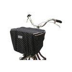 バスケットカバー(自転車前カゴ用カバー) 撥水加工/反射マーク付き 【MARUTO】 D-4FMT 黒 〔自転車パーツ/アクセサリー〕