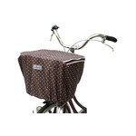 バスケットカバー(自転車前カゴ用カバー) 撥水加工/反射マーク付き 【MARUTO】 D-4FMT 茶 〔自転車パーツ/アクセサリー〕