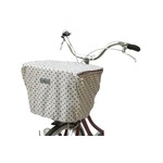バスケットカバー(自転車前カゴ用カバー) 撥水加工/反射マーク付き 【MARUTO】 D-4FMT 白 〔自転車パーツ/アクセサリー〕