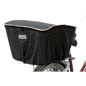 バスケットカバー(自転車後ろカゴ用カバー) 撥水加工/反射マーク付き 【MARUTO】 D-4RMT 黒 〔自転車パーツ/アクセサリー〕
