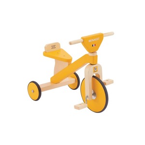 三輪車(幼児用自転車/乗用玩具) オレンジ 木製 重さ3.6kg 【RENAULT】 ルノー WOODY Tricycle