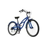 クルーザーバイク 26インチ/ブルー(青) シマノ6段変速 【GOODYEAR】 アルファロメオ CRUISER266L