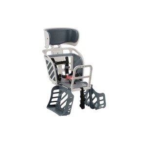 ヘッドレスト付き後ろ用子供乗せ(自転車用チャイルドシート) 【OGK】RBC-009DX3 Wグレー(灰) 〔自転車アクセサリー〕